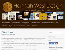 Tablet Screenshot of hannahwestdesign.com